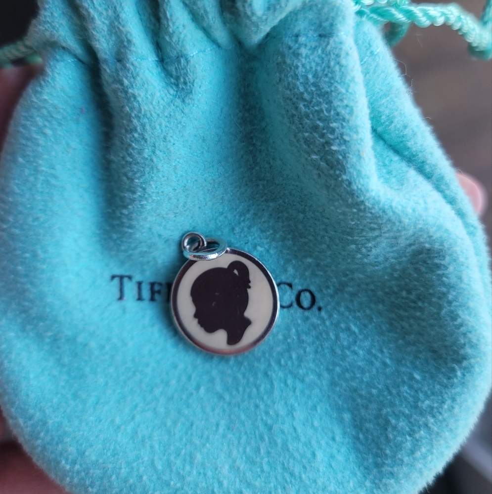 Tiffany & Co. Silver Cameo Charm